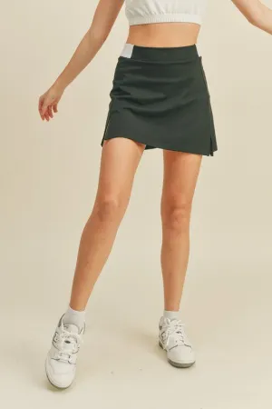 Black High Waist Tennis Skirt