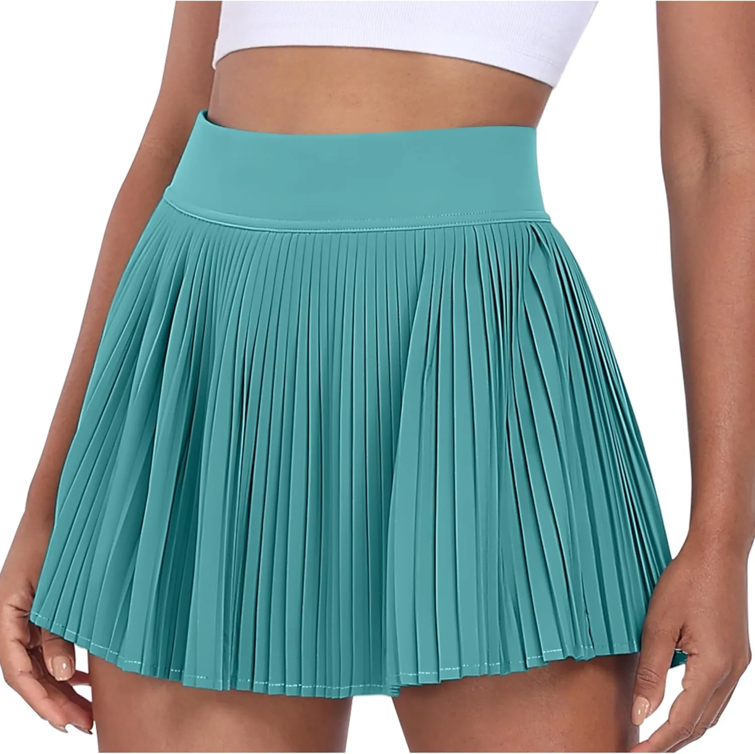 Desol Pleated Tennis Skirt for Women with Pocket Shorts High Waisted Women's Tennis Skort Athletic Golf Skirts for Casual