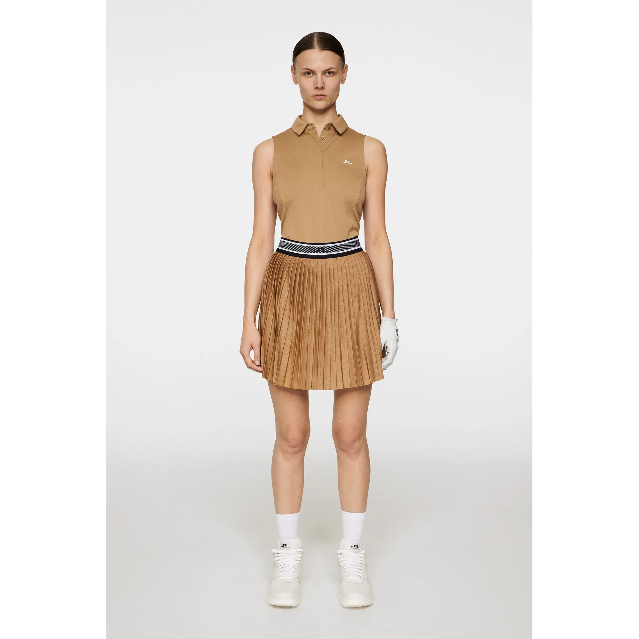 J.Lindeberg Women's Binx Golf Skirt - Tigers Eye