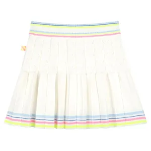 KNIT HEART PLEATED SKIRT (PREORDER)