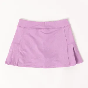 Marled Side Pleat Skort