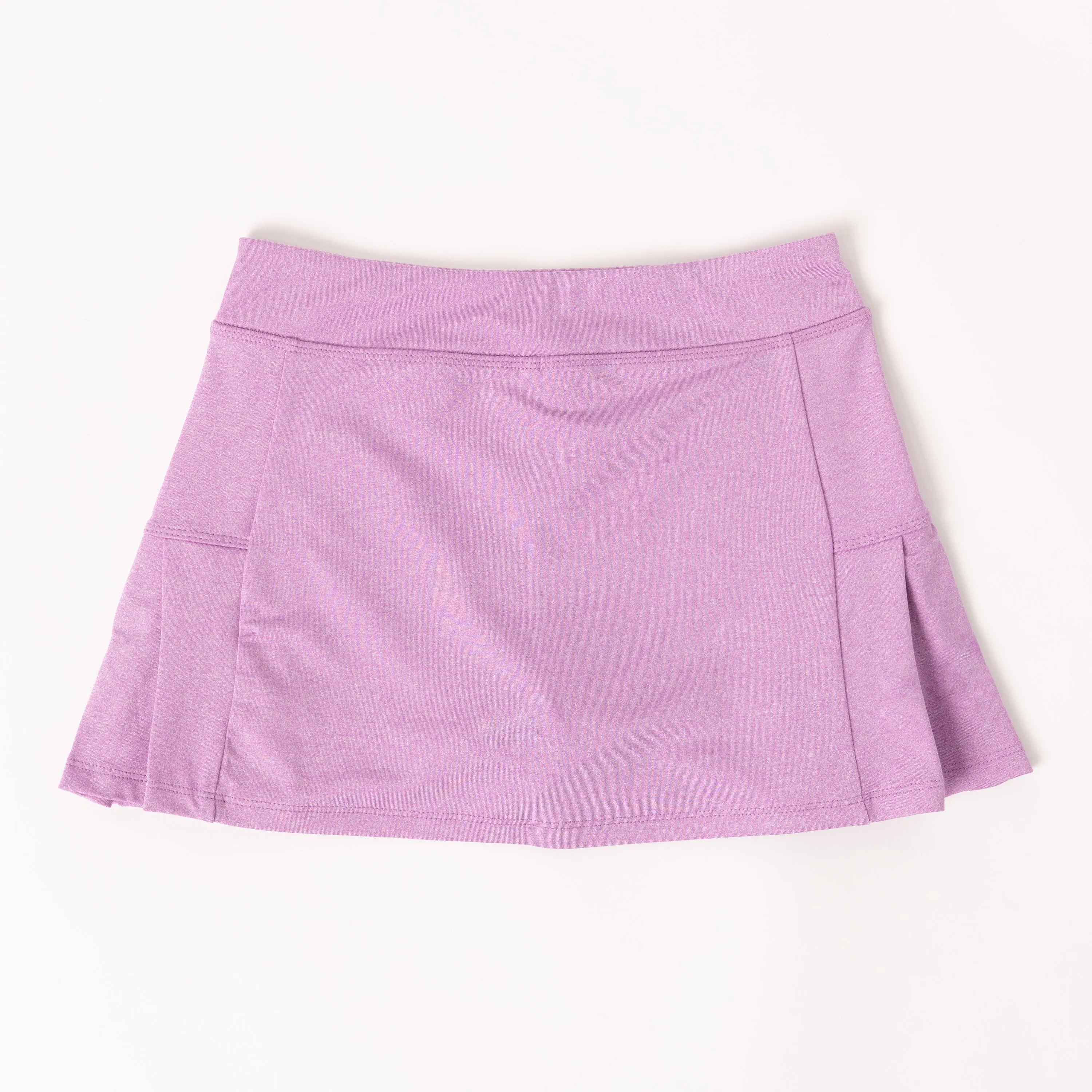 Marled Side Pleat Skort