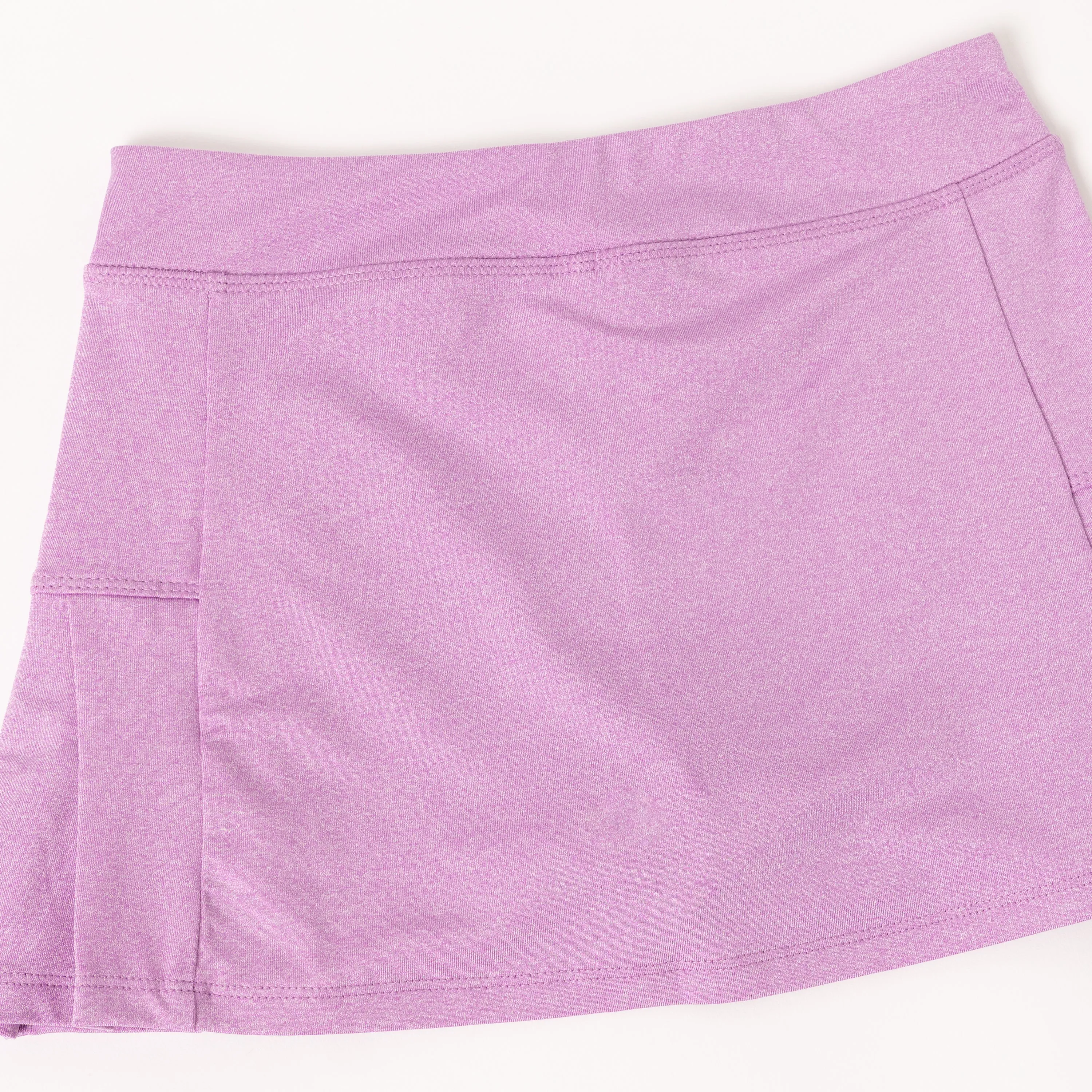 Marled Side Pleat Skort