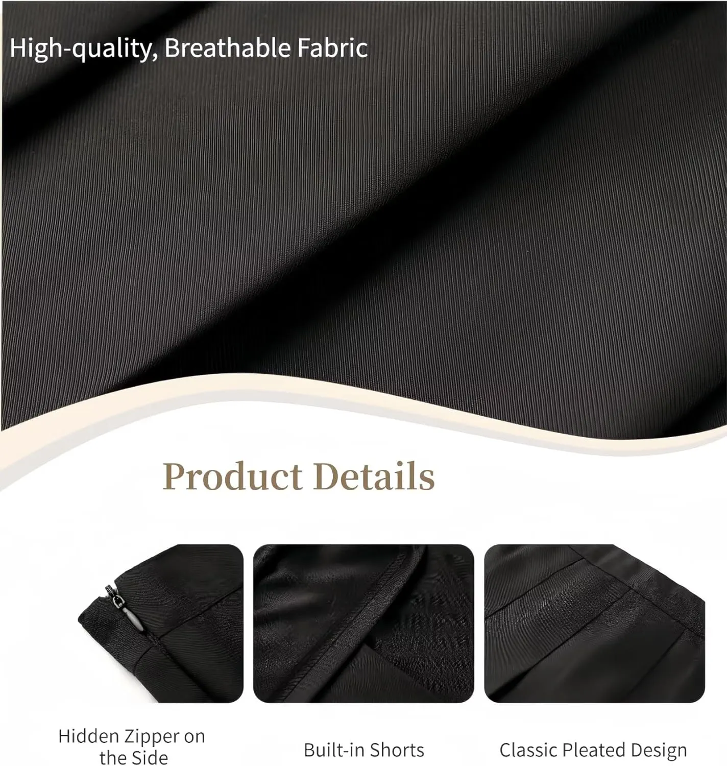 Pleated Skirts for Girls High Waisted School Uniform Skort with Undershorts Athletic Girls Tennis Skirt 2-14