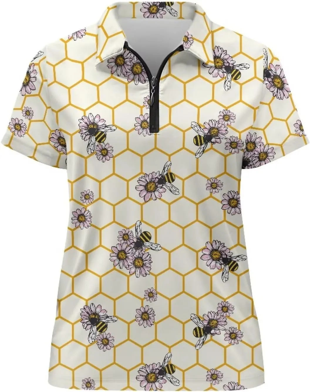 Suobstales Women Short Sleeve Golf Shirt Moisture Wicking Golf Polo Shirts Athletic Tennis Shirts Casual Outfits Workout Tops