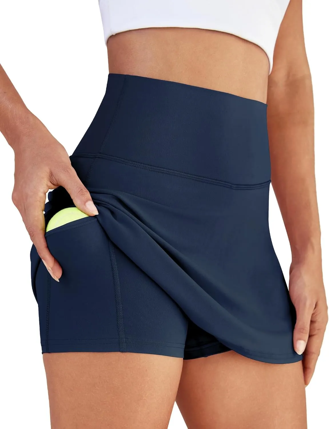 Womens Skort Tennis Skirt with Pocket Shorts Mini Golf Skirts High Waisted Athletic Skorts Summer Workout