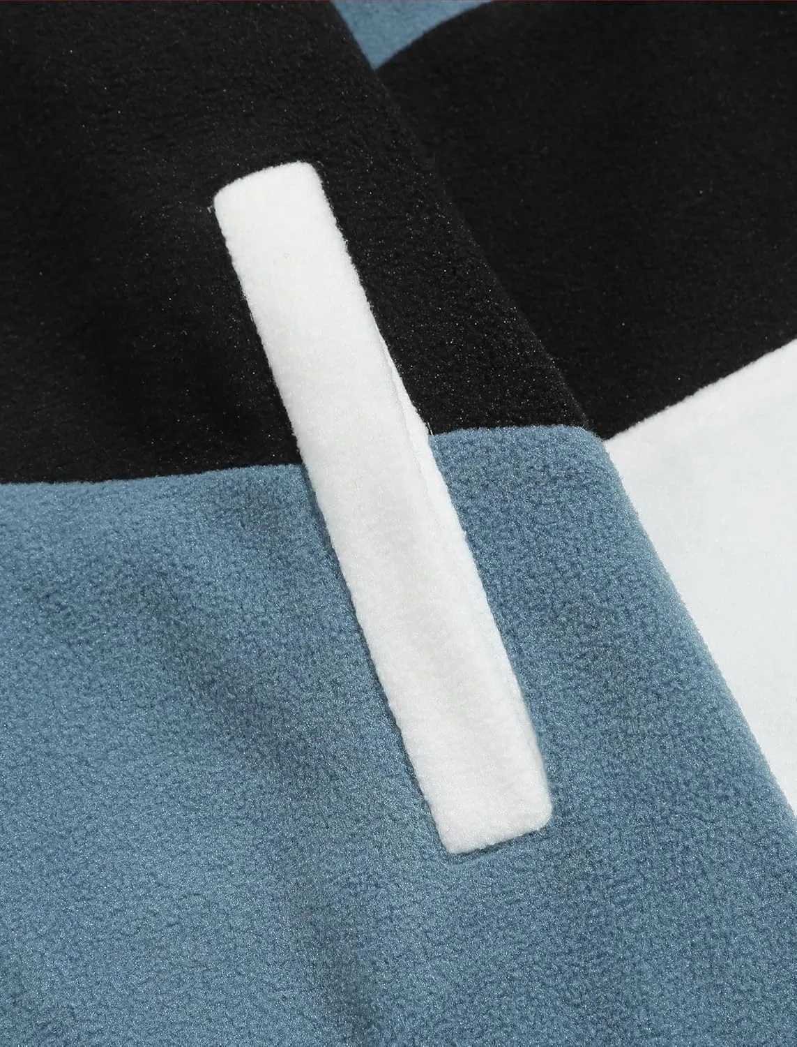 ZAFUL Men's Casual Colorblock Sherpa Jacket Long Sleeve Full-Zip Teddy Coat Retro Style Fleece Shacket with Pockets